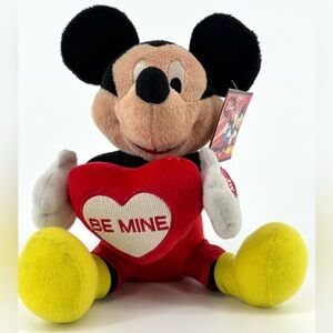 NWT. 9” Mickey Mouse Interactive Be Mine Plush Doll. Valentines Day. Plays Music